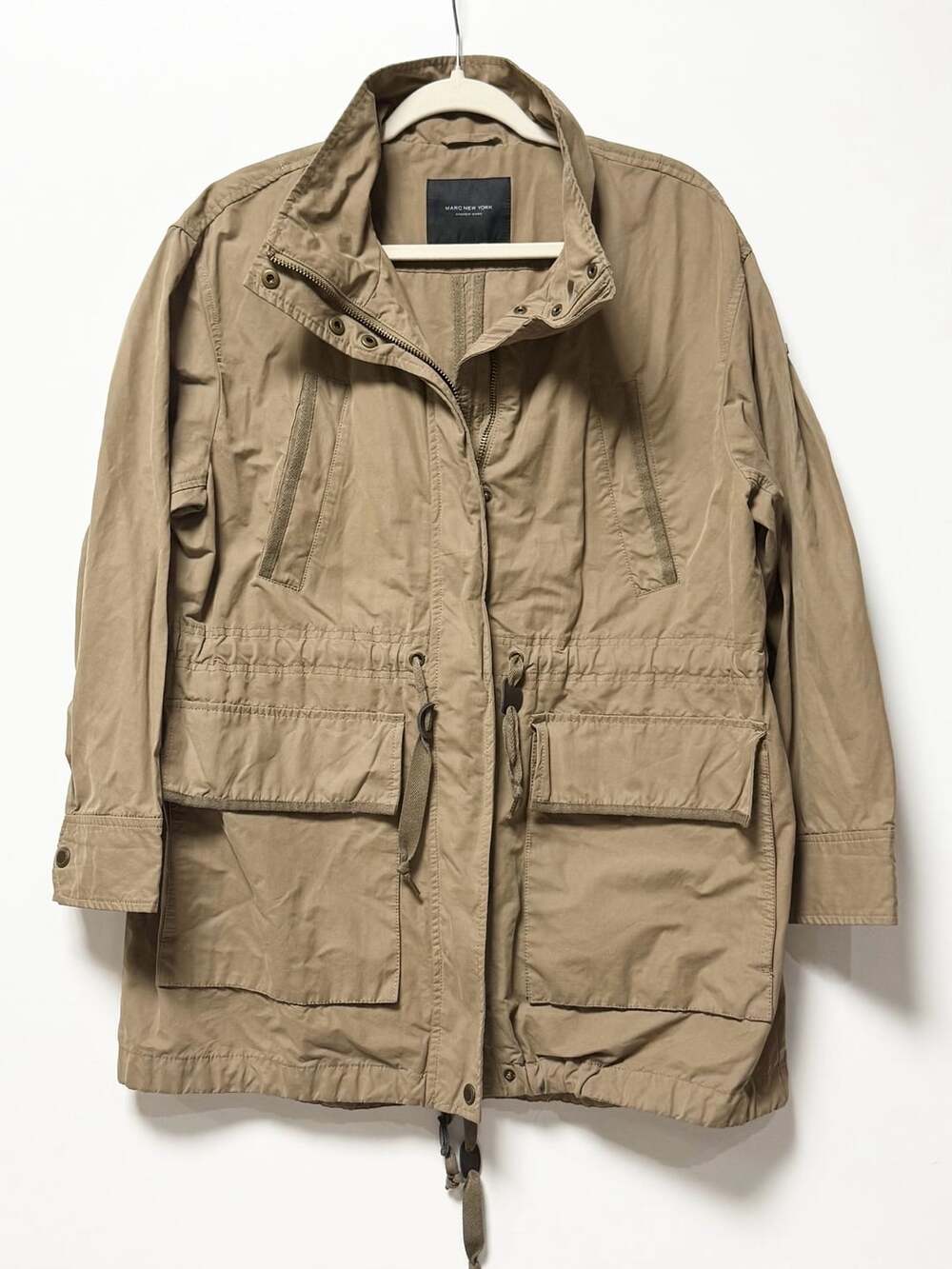 Marc New York Mens Anorak Utility Field Jacket Khaki Tan Size L Utility Minimali